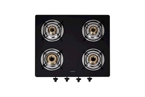 Elica Vetro Glass Top 4 Burner Gas Stove