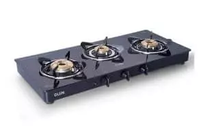 Glen 3 Burner Gas Stove Auto Ignition with SS Drip Tray