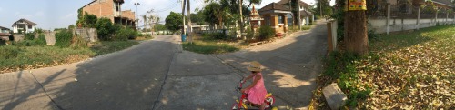 Cycling in Saraburi in March